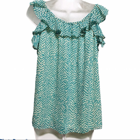 Banana Republic scooped neck sleeveless top. Sz-M - Picture 3 of 7